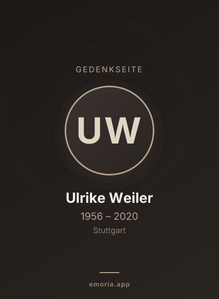 Gedenkportrait von Ulrike Weiler