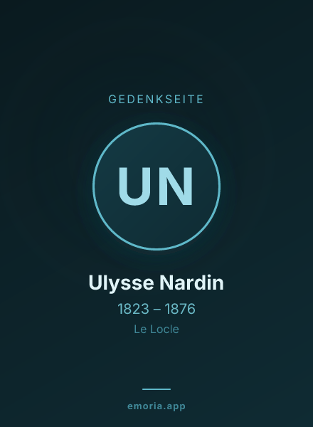 Gedenkportrait von Ulysse Nardin