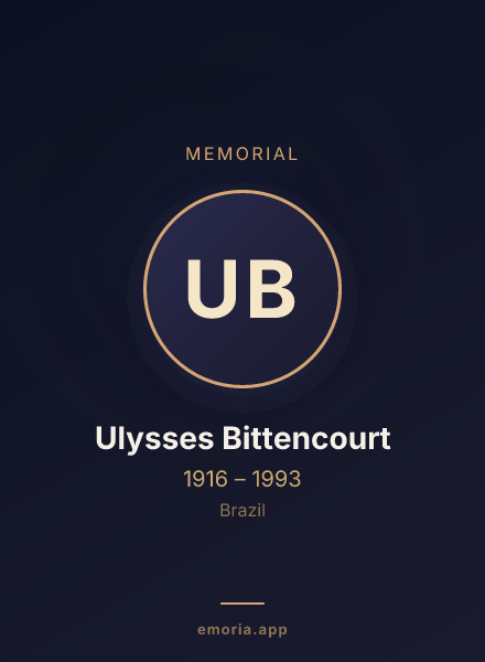 Memorial portrait of Ulysses Bittencourt