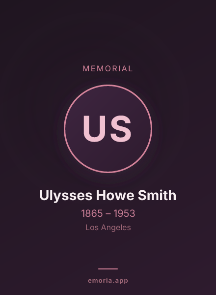 Memorial portrait of Ulysses Howe Smith