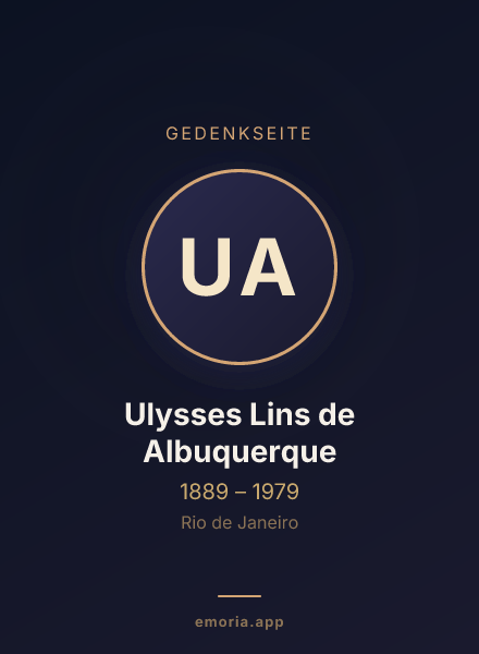 Gedenkportrait von Ulysses Lins de Albuquerque