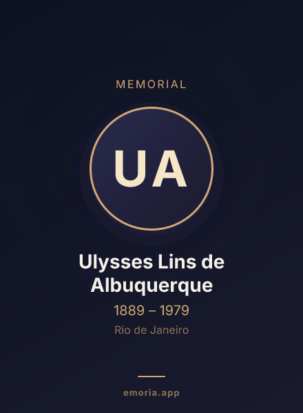Memorial portrait of Ulysses Lins de Albuquerque