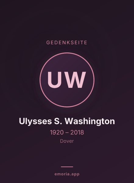 Gedenkportrait von Ulysses S. Washington