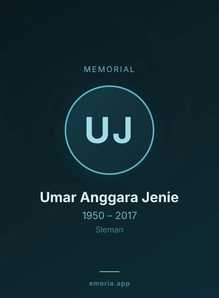 Memorial portrait of Umar Anggara Jenie