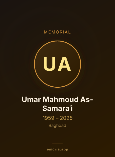 Memorial portrait of Umar Mahmoud As-Samaraʾi