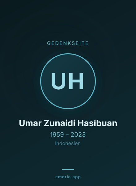 Gedenkportrait von Umar Zunaidi Hasibuan