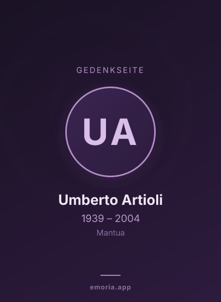 Gedenkportrait von Umberto Artioli