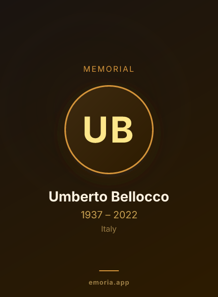 Memorial portrait of Umberto Bellocco