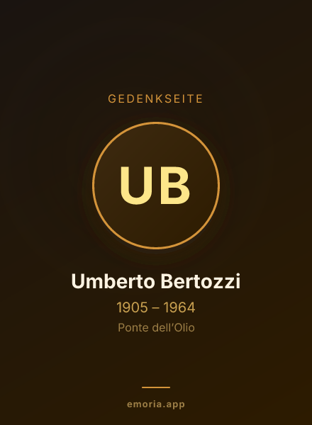Gedenkportrait von Umberto Bertozzi
