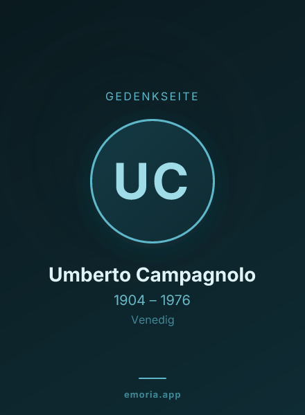 Gedenkportrait von Umberto Campagnolo
