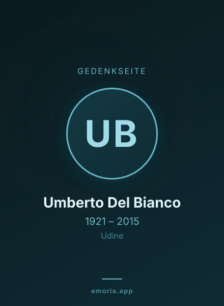 Gedenkportrait von Umberto Del Bianco