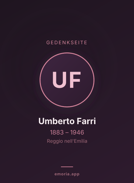 Gedenkportrait von Umberto Farri