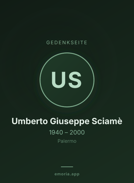 Gedenkportrait von Umberto Giuseppe Sciamè
