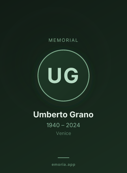 Memorial portrait of Umberto Grano