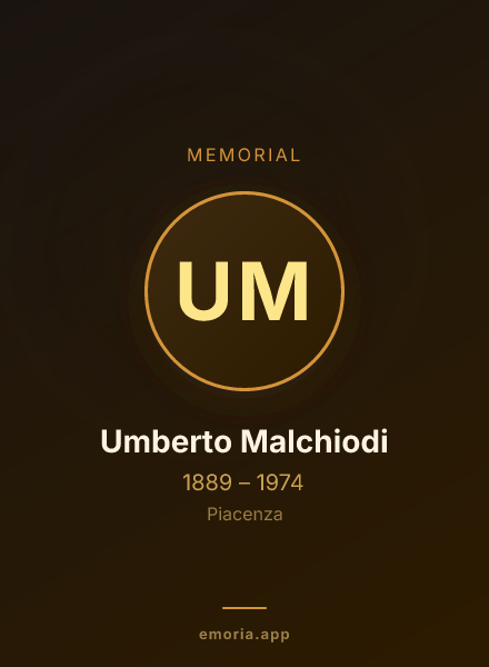 Memorial portrait of Umberto Malchiodi