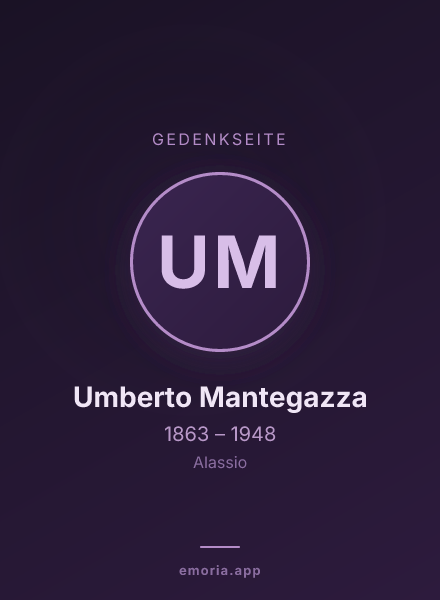 Gedenkportrait von Umberto Mantegazza