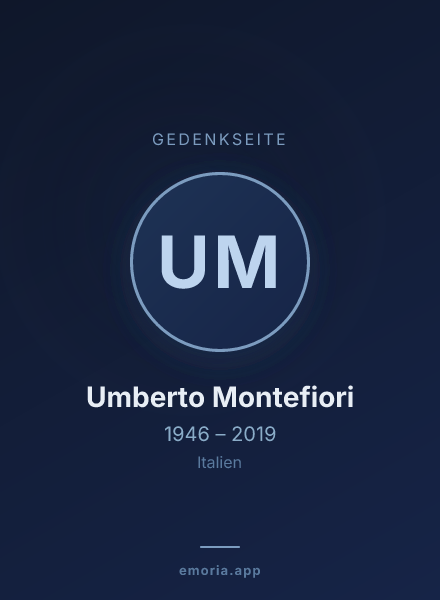 Gedenkportrait von Umberto Montefiori