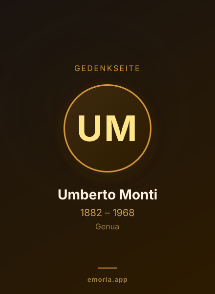 Gedenkportrait von Umberto Monti