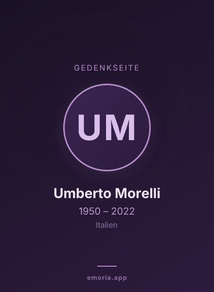 Gedenkportrait von Umberto Morelli