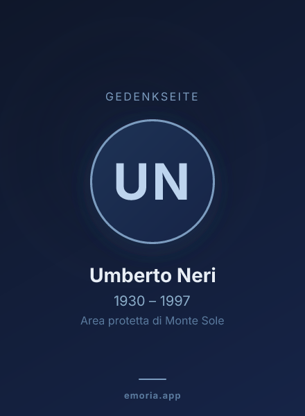 Gedenkportrait von Umberto Neri