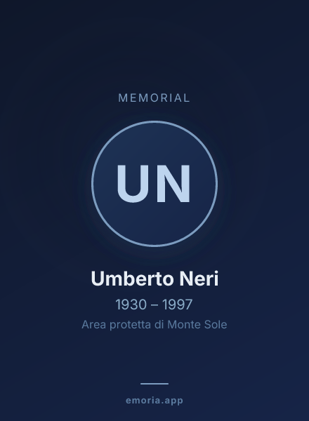 Memorial portrait of Umberto Neri