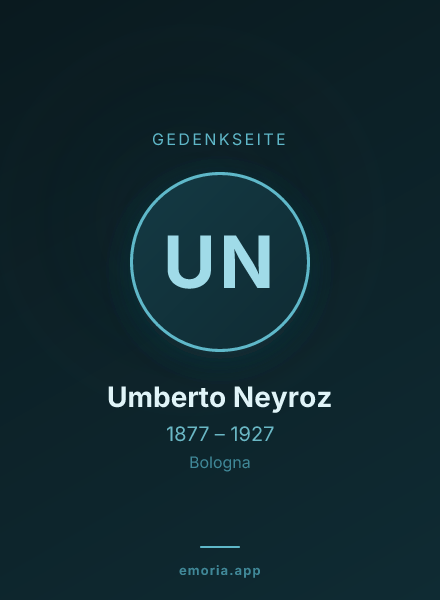 Gedenkportrait von Umberto Neyroz