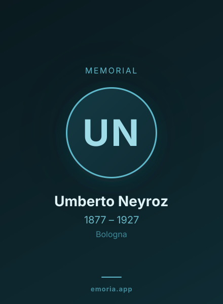 Memorial portrait of Umberto Neyroz