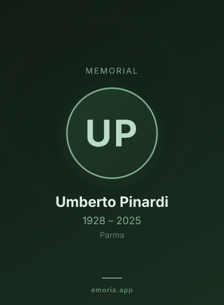 Memorial portrait of Umberto Pinardi