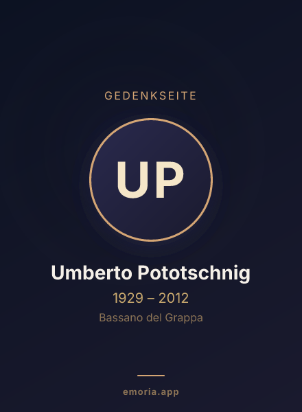 Gedenkportrait von Umberto Pototschnig