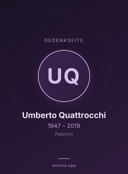 Gedenkportrait von Umberto Quattrocchi