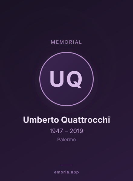 Memorial portrait of Umberto Quattrocchi