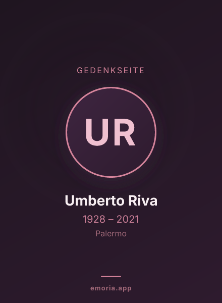 Gedenkportrait von Umberto Riva