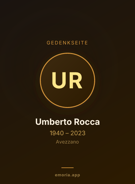 Gedenkportrait von Umberto Rocca