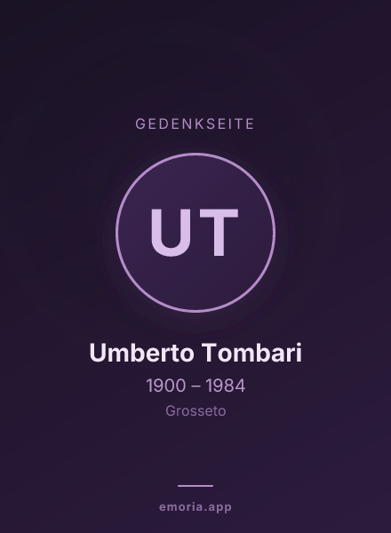 Gedenkportrait von Umberto Tombari