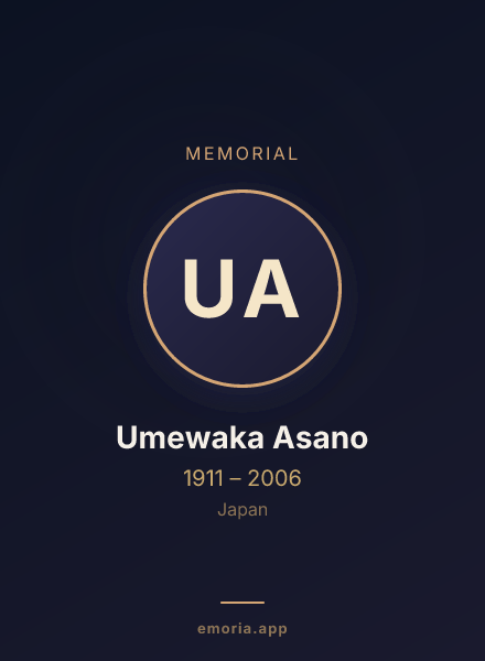 Memorial portrait of Umewaka Asano