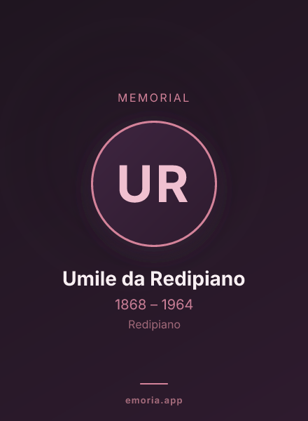 Memorial portrait of Umile da Redipiano
