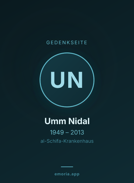 Gedenkportrait von Umm Nidal