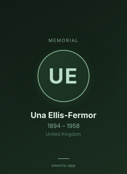 Memorial portrait of Una Ellis-Fermor