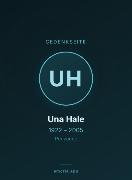 Gedenkportrait von Una Hale