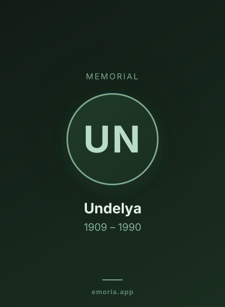 Memorial portrait of Undelya