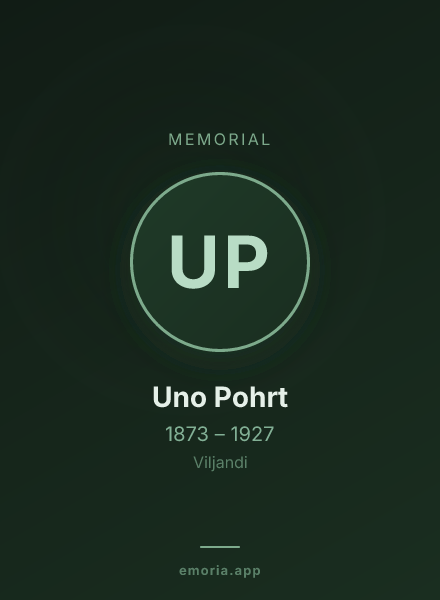 Memorial portrait of Uno Pohrt