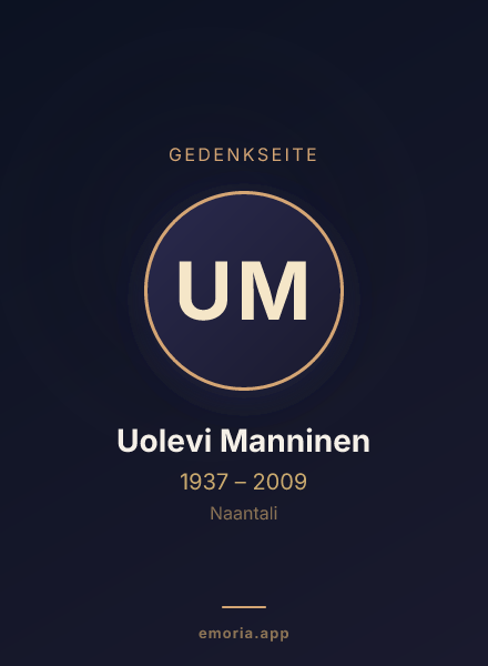 Gedenkportrait von Uolevi Manninen