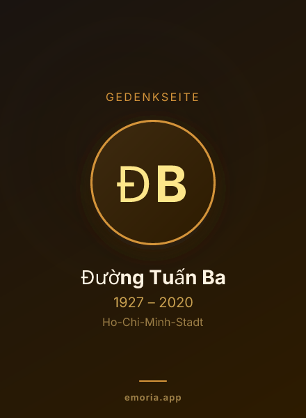 Gedenkportrait von Đường Tuấn Ba