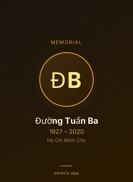 Memorial portrait of Đường Tuấn Ba