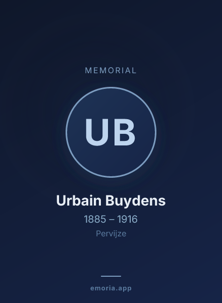 Memorial portrait of Urbain Buydens
