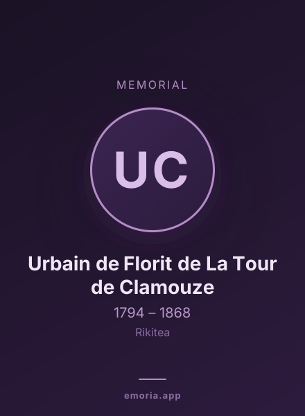Memorial portrait of Urbain de Florit de La Tour de Clamouze