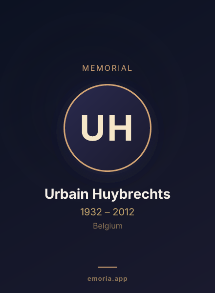 Memorial portrait of Urbain Huybrechts