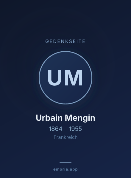 Gedenkportrait von Urbain Mengin