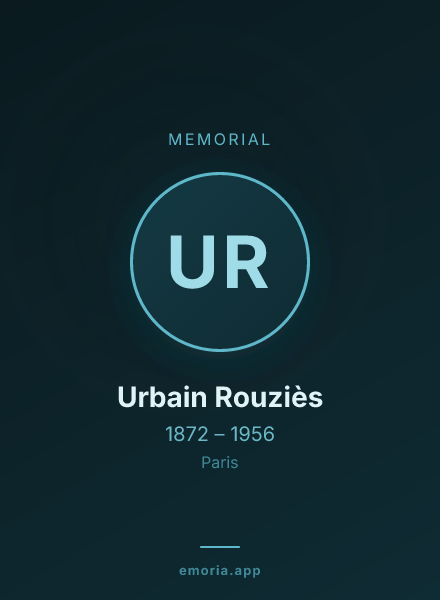Memorial portrait of Urbain Rouziès