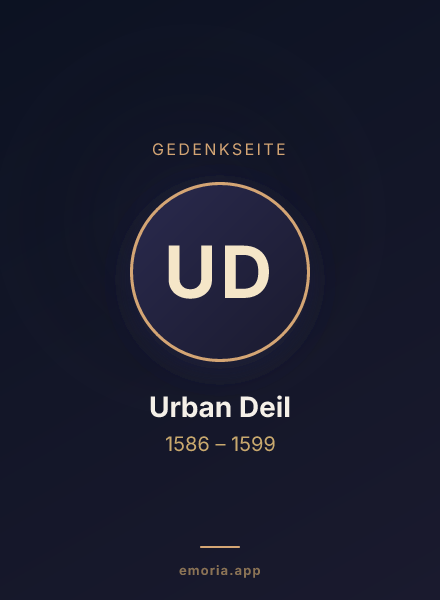 Gedenkportrait von Urban Deil